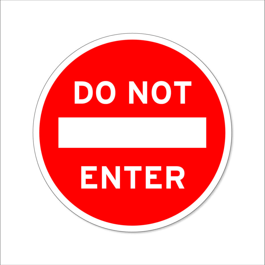 Floor Sticker - Do Not Enter - The Signmaker