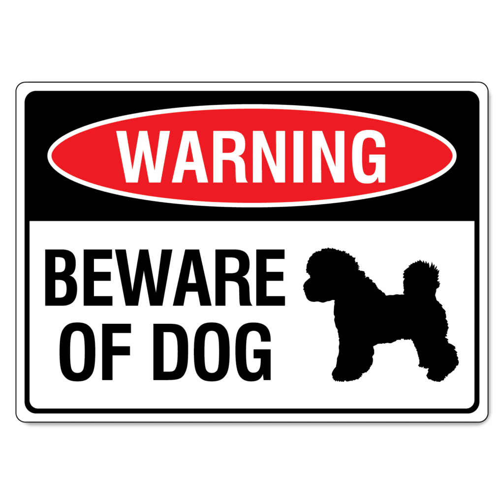 Beware Of Dog Sign - Bichon Maltese - The Signmaker