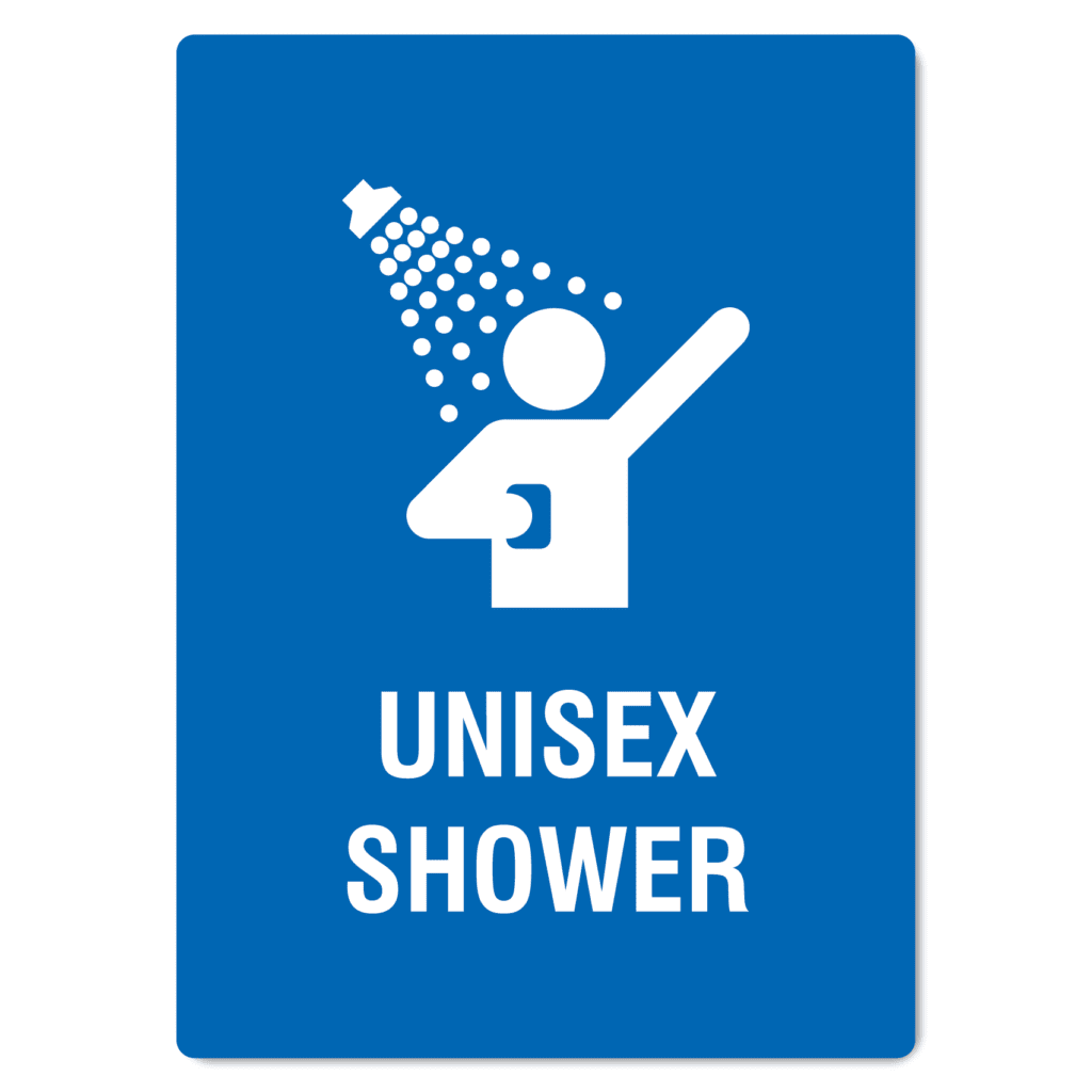 Unisex Shower Sign - The Signmaker