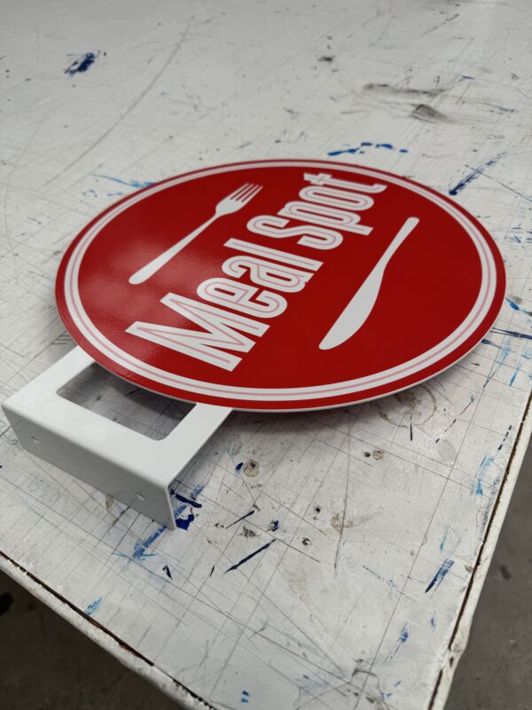 Folded Aluminium Sign