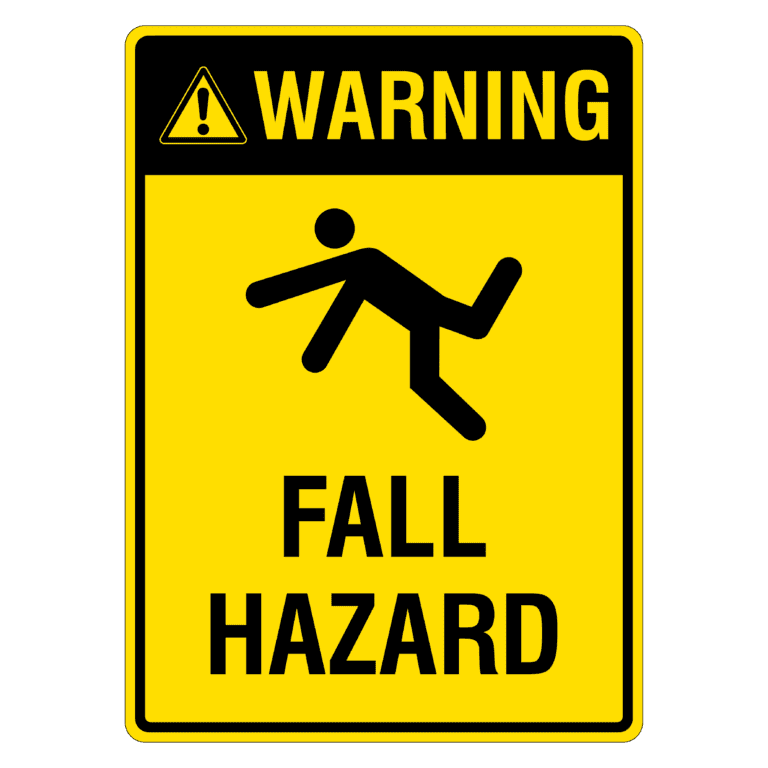 Warning Sign - Fall Hazard - The Signmaker