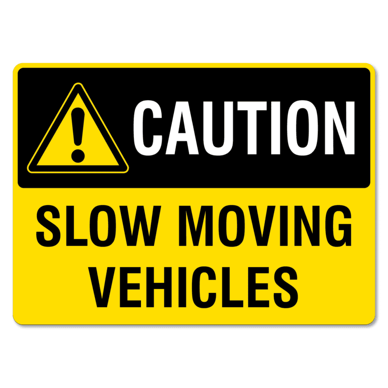 Caution Slow Moving Vehicles Sign 2 - The Signmaker