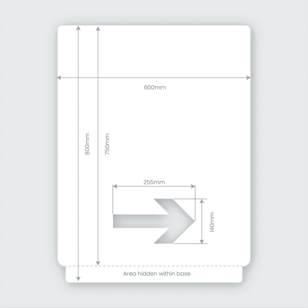 Footpath Sign Dimensions