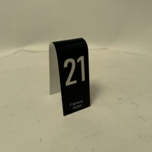 Rolled Acrylic Table Sign