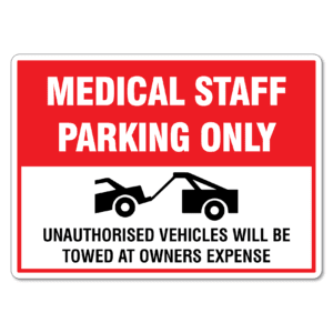 Medical Staff Parking Only