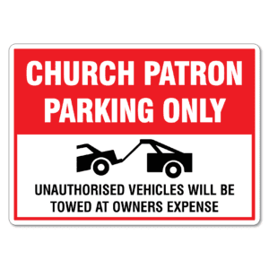 Church Patron Parking Only