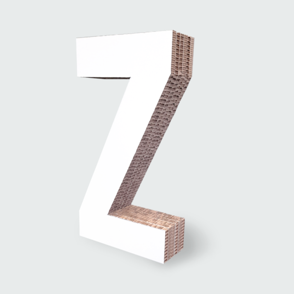 Cardboard 3D Letter