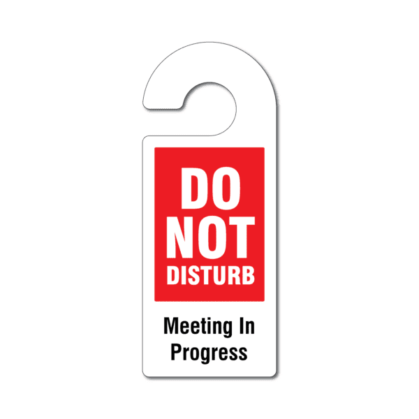 Meeting In Progress Door Hanger