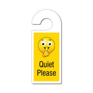 Quiet Please Door Hanger