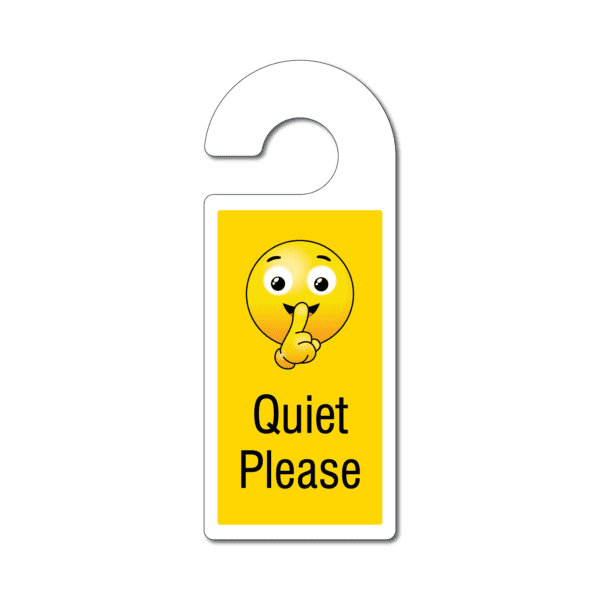 Quiet Please Door Hanger