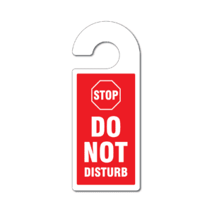 Do Not Disturb Door Hanger