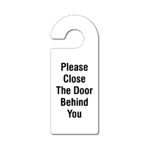 Please Close the Door Hanger