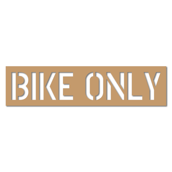 Bike Only Stencil