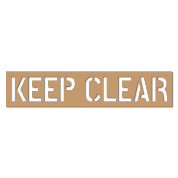 Keep Clear Stencil