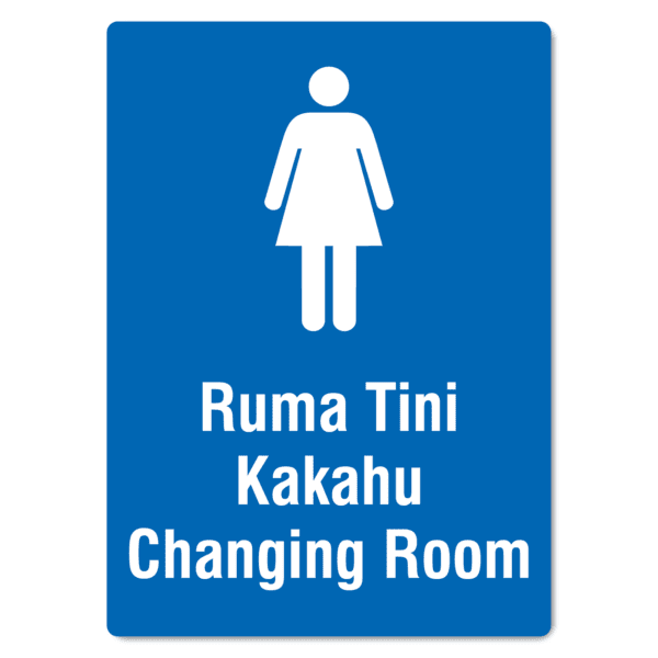 Runa Tini Kakahu Changing Room Sign