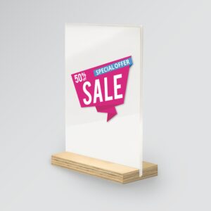 Plywood Poster Stand