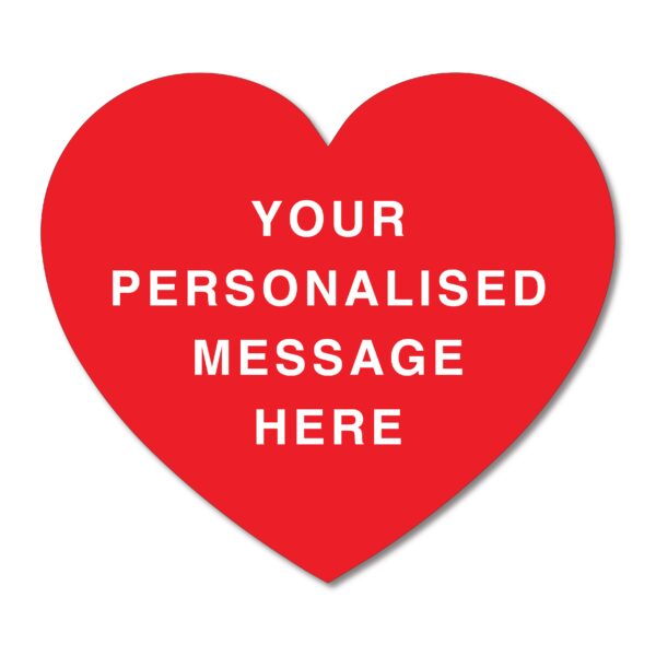 Personalised Message Heart